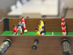 Kleiner Tischkicker in der Kantine