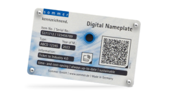 Sommer GmbH Hero-Grafik: Detail Digitales Typenschild, Industrie 4.0, Digital Twin