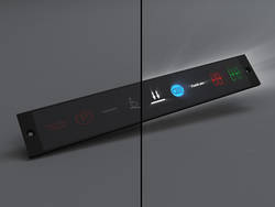 Frontplatte mit Hintergrundbeleuchtet der Touch-Tasten